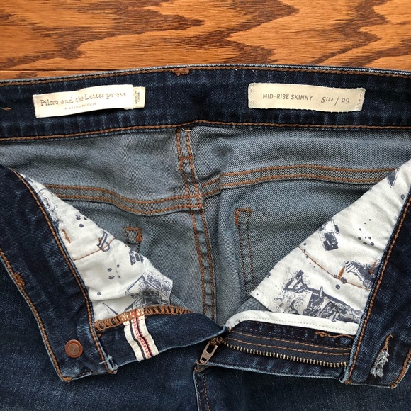 Pilcro and the Letterpress Mid-Rise Skinny Jean - Picture 6 of 7